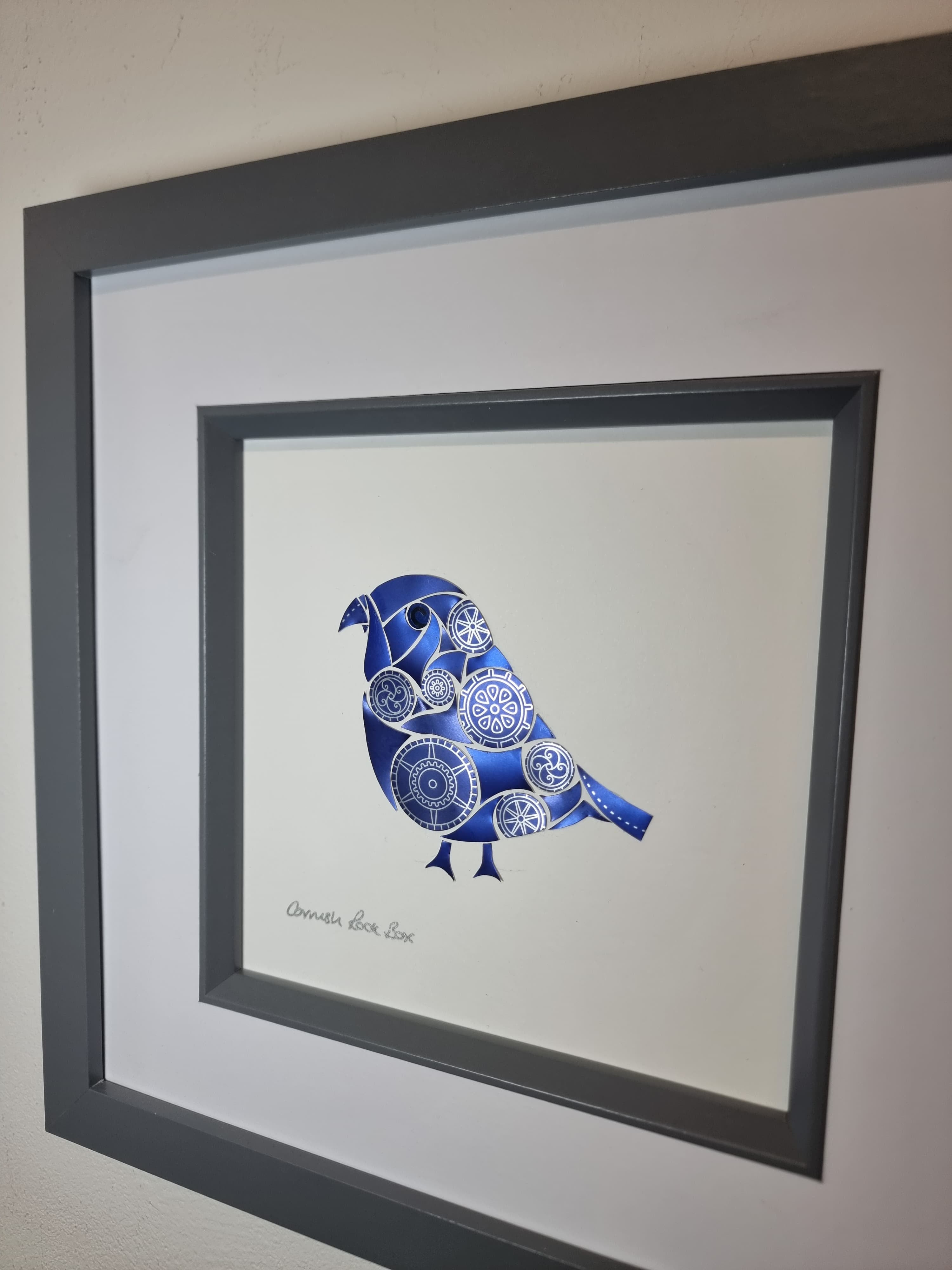 Blue Steampunk Bird