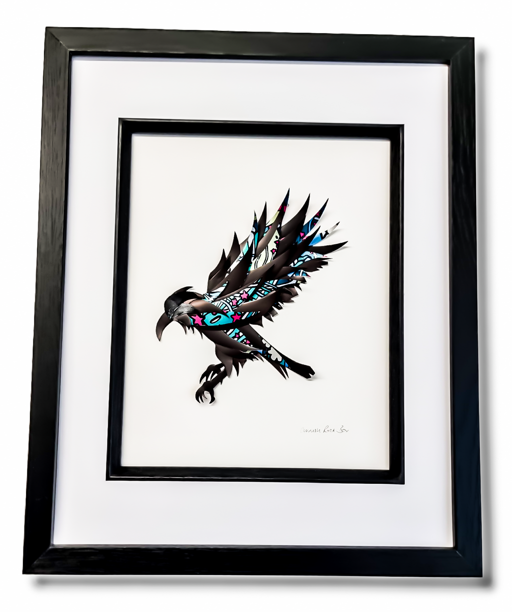 Flying crow
