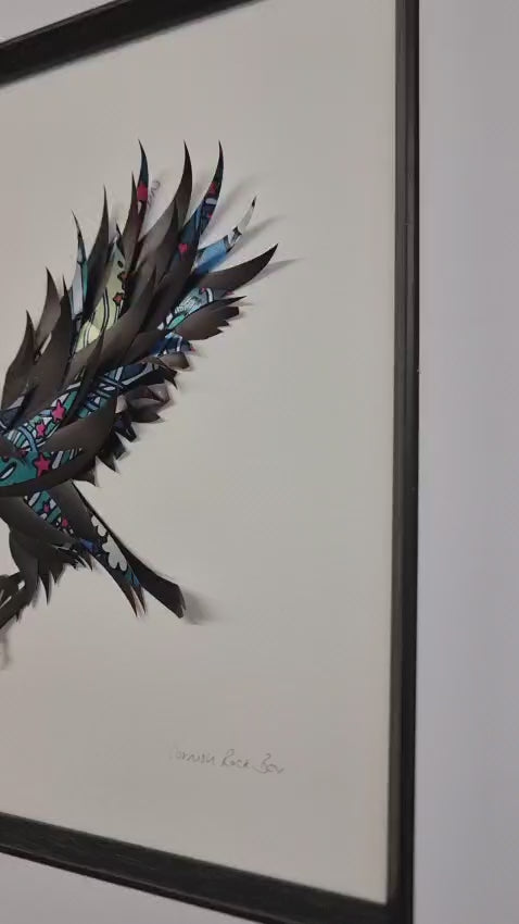 Flying crow