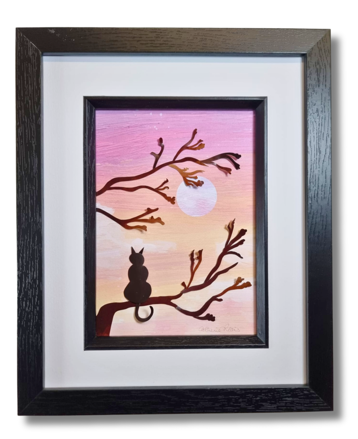 The cat and the moon